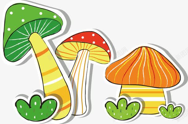 卡通小蘑菇png免抠素材_新图网 https://ixintu.com 卡通 可爱 植物 蘑菇
