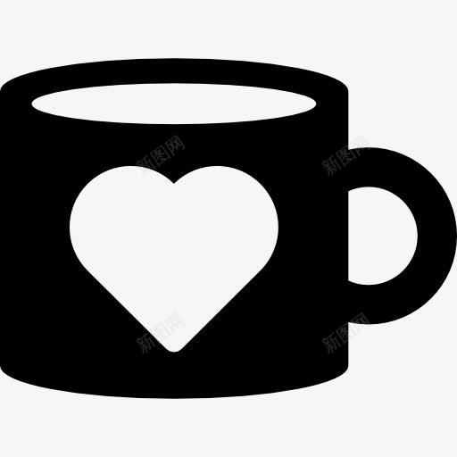 杯心图标png_新图网 https://ixintu.com 咖啡杯形状的 杯 浪漫的