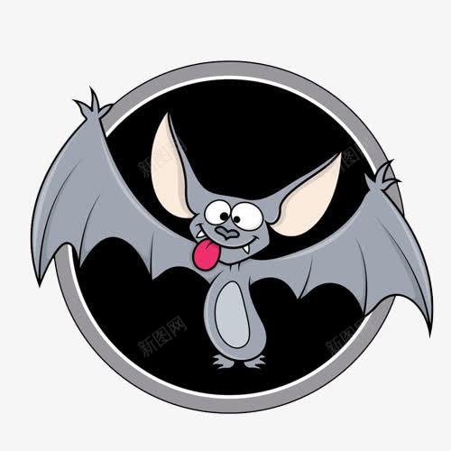 卡通蝙蝠png免抠素材_新图网 https://ixintu.com 动物 蝙蝠