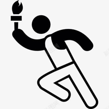 奥运会火炬手图标图标