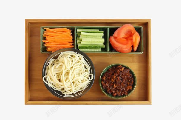 杂酱面png免抠素材_新图网 https://ixintu.com 凉拌 杂酱面 面食