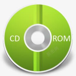绿色CDROM光盘素材