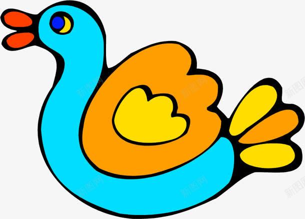 可爱小鸭子png免抠素材_新图网 https://ixintu.com 动物 卡通 可爱 家禽 彩绘 手绘 水彩画 简笔画 鸭子