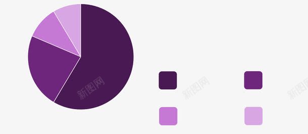 紫色创意饼形图png免抠素材_新图网 https://ixintu.com 创意 数据图表 紫色 饼形图
