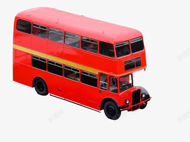 红色双层巴士车实物图png免抠素材_新图网 https://ixintu.com 交通 双层巴士 巴士车 汽车 红色巴士 车 运输