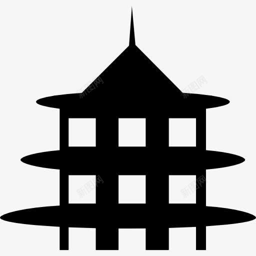 中华寺图标png_新图网 https://ixintu.com 中华寺 中国 寺 庙 建筑