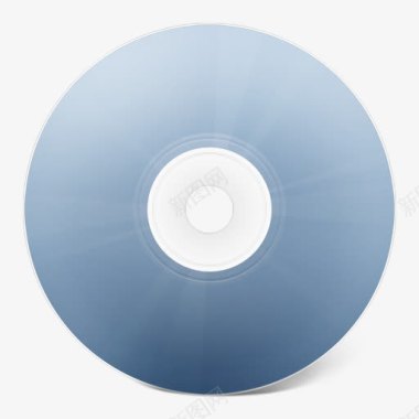 蓝色的光碟图标图标