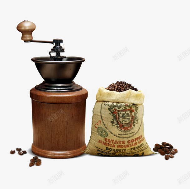 咖啡豆咖啡机psd免抠素材_新图网 https://ixintu.com 咖啡 咖啡店 咖啡机 咖啡豆