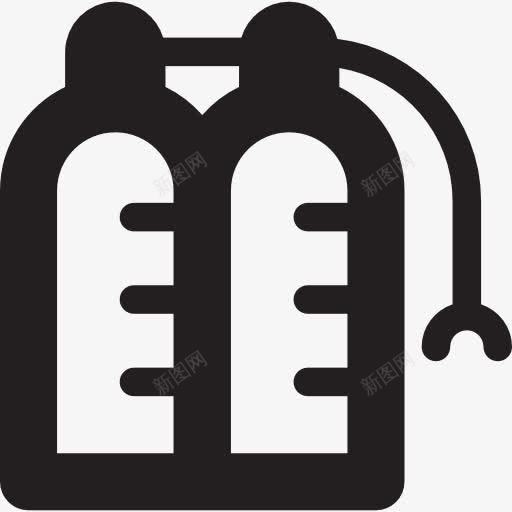两个氧气瓶罩的图标png_新图网 https://ixintu.com 保健 健康诊所 医药瓶 急救 急救箱