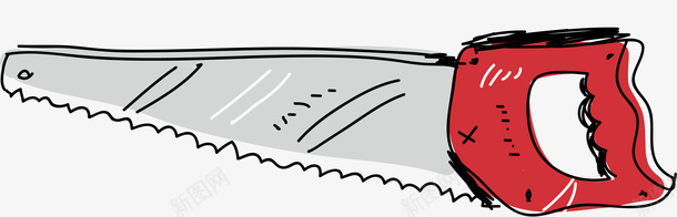 线条卡通风格锯子矢量图ai免抠素材_新图网 https://ixintu.com DIY工具 工具 扁平风格 矢量DIY工具 线条 锯子 锯子工具 矢量图