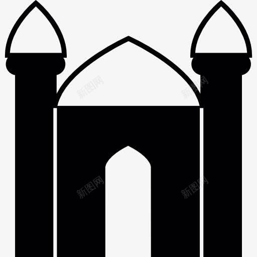 伊斯兰教的清真寺图标png_新图网 https://ixintu.com 伊斯兰教 宗教 建筑 祷告的殿