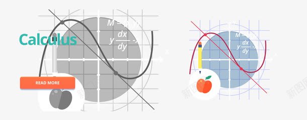 微积分学扁平矢量图图标ai_新图网 https://ixintu.com 微积分 扁平化 扁平化图标 时尚元素 时尚图标 时尚扁平化元素设计 课程 矢量图