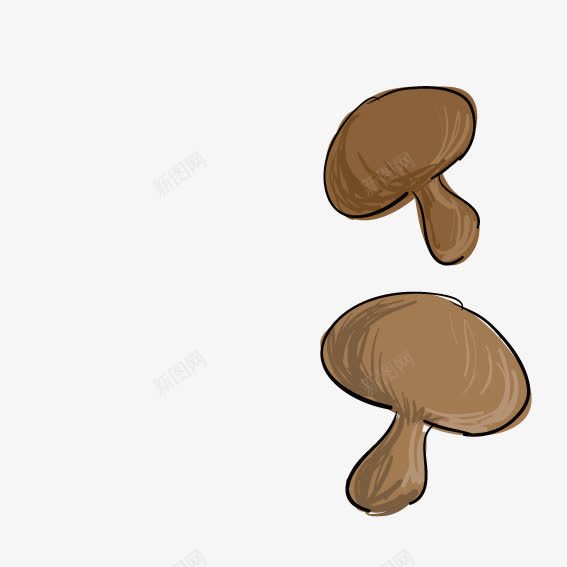 手绘香菇矢量图ai免抠素材_新图网 https://ixintu.com 手绘 植物 蘑菇 食物 香菇 矢量图