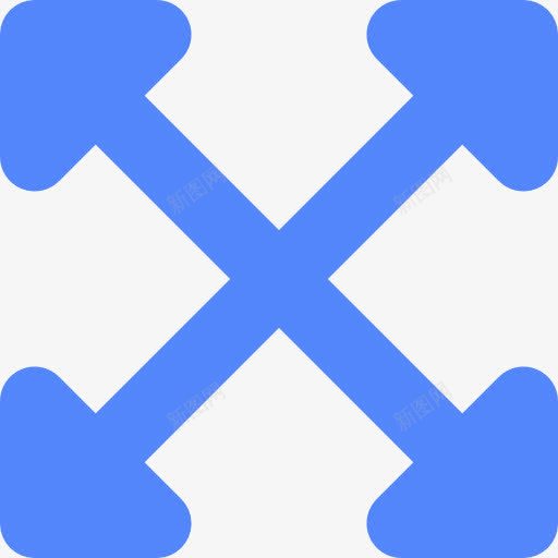 扩大图标png_新图网 https://ixintu.com 全屏 多媒体选项 定位 扩展 接口 箭头方向