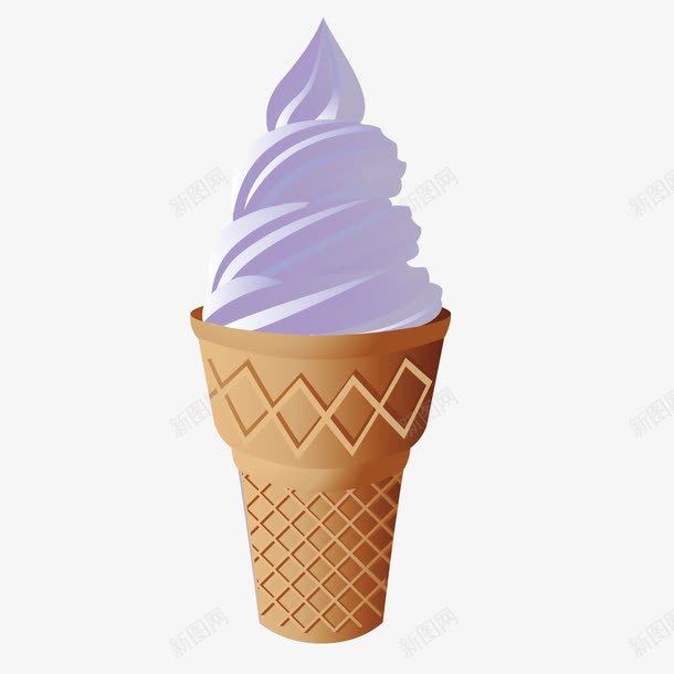 奶油蛋卷冰淇淋雪糕png免抠素材_新图网 https://ixintu.com 冰淇淋 奶油 蛋卷 雪糕