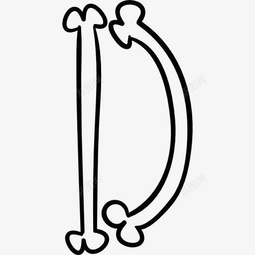 字母D骨骼概述万圣节字体图标png_新图网 https://ixintu.com 万圣节 字母 排版 标志 概述 界面 符号 骨头