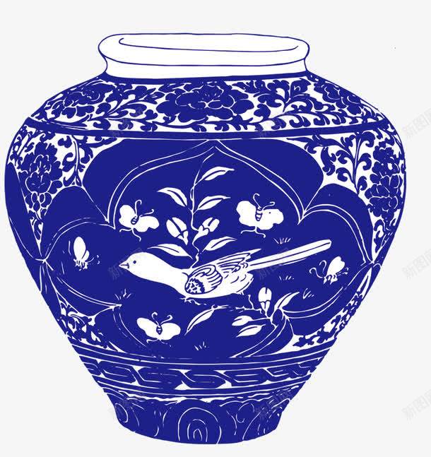 传统青花瓷器png免抠素材_新图网 https://ixintu.com 古典 瓶罐 陶瓷