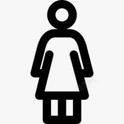 人签署女人图标高清图片