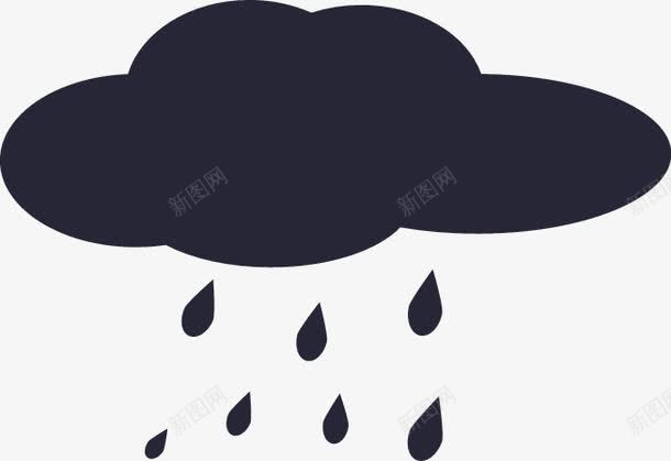 下雨矢量图图标eps_新图网 https://ixintu.com 下雨 矢量图