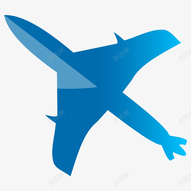 蓝色科技飞机psd免抠素材_新图网 https://ixintu.com 科技 素材 蓝色 飞机
