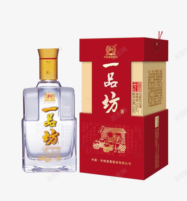 产品实物一品坊白酒psd免抠素材_新图网 https://ixintu.com 产品实物一品坊白酒 浓香型酒 酒水 金装