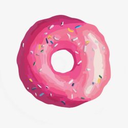 粉色甜甜圈素材