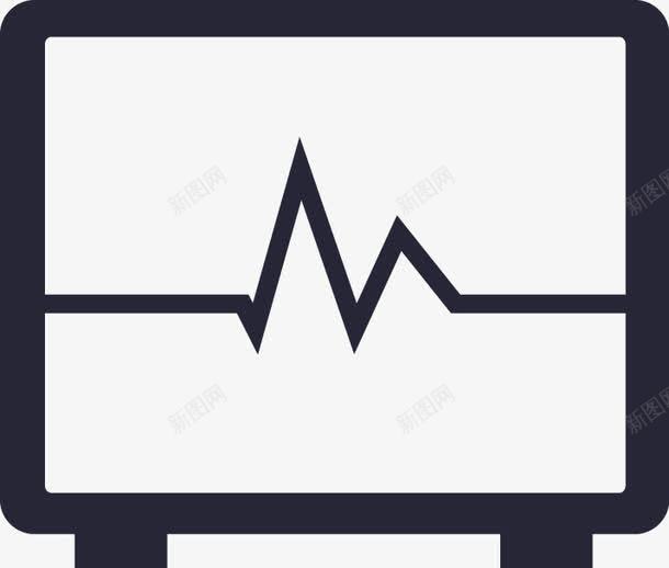 心电图显示屏矢量图eps免抠素材_新图网 https://ixintu.com 心电图显示屏 矢量图