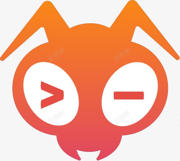 蚂蚁logo图标png_新图网 https://ixintu.com logo 红色透明 蚂蚁