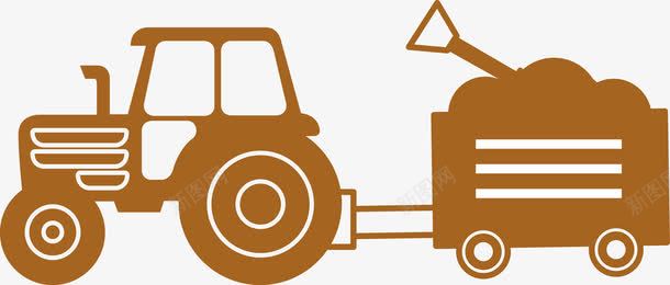 运肥料拖拉机图标图标