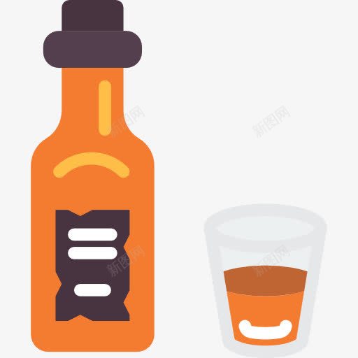 威士忌图标png_新图网 https://ixintu.com 威士忌 酒精 酒精饮料 食品 饮料瓶