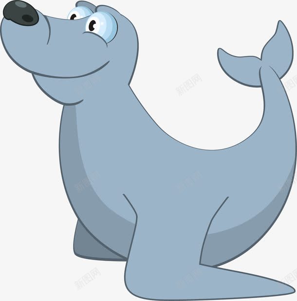 卡通海狮png免抠素材_新图网 https://ixintu.com Q版海狮 可爱的海狮 手绘海狮 海狮表演 褐色海狮