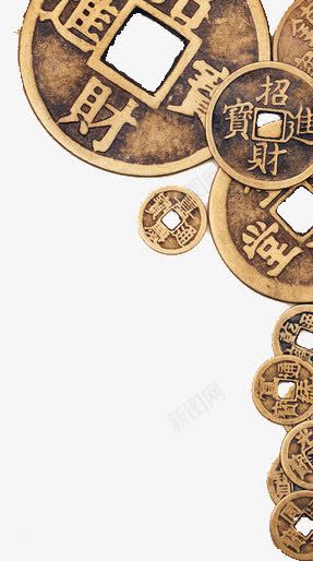 铜钱图案背景png免抠素材_新图网 https://ixintu.com 中国风 图案 背景 铜钱
