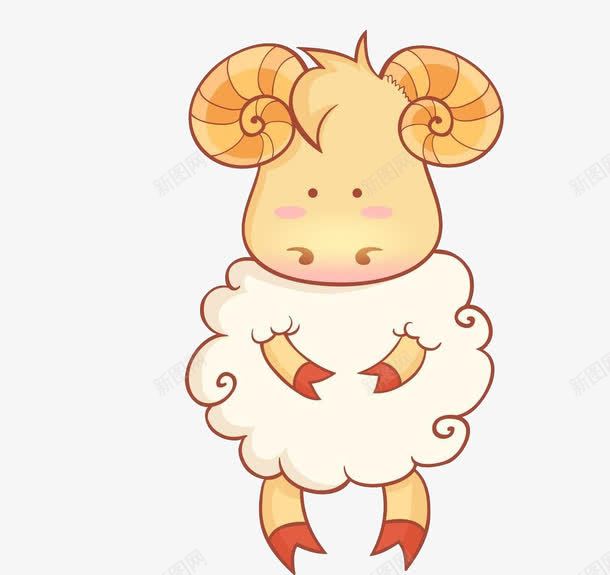 可爱小羊装饰png免抠素材_新图网 https://ixintu.com png png素材 卡通 可爱 小羊 羊毛