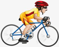 山地车安全帽骑自行车的男孩高清图片