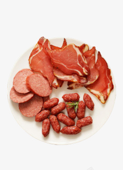 红色美味的食物切片的西班牙火腿素材