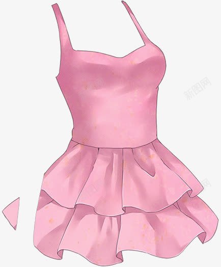 粉色裙子png免抠素材_新图网 https://ixintu.com 粉色 素材 裙子