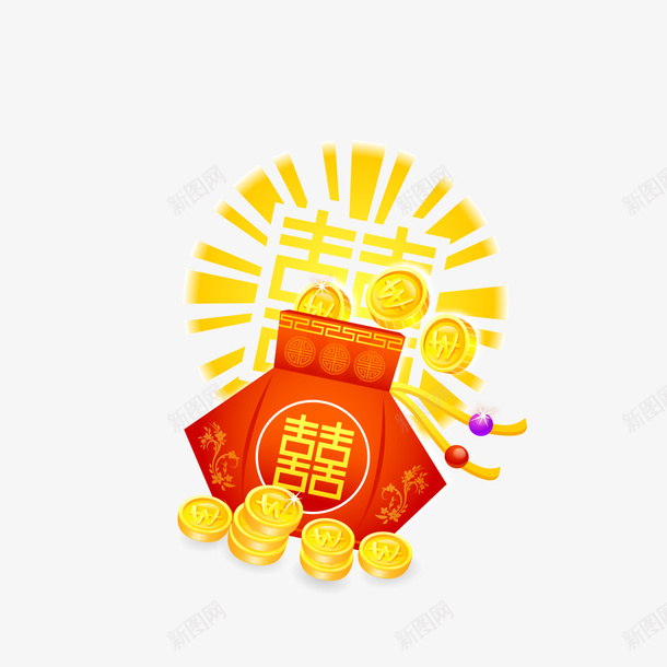 喜庆的金币图案png免抠素材_新图网 https://ixintu.com 喜庆 喜庆的金币图案 图案 金币