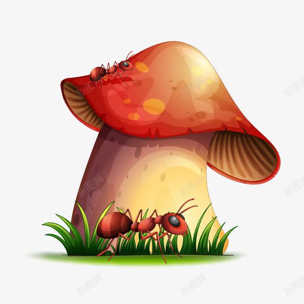蘑菇卡通蘑菇树手绘png免抠素材_新图网 https://ixintu.com 卡通 手绘 蘑菇 蘑菇树