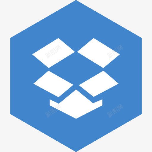 六角媒体社会Miu六边形扁平社会图标png_新图网 https://ixintu.com Dropbox hexagon media social 六角 媒体 社会