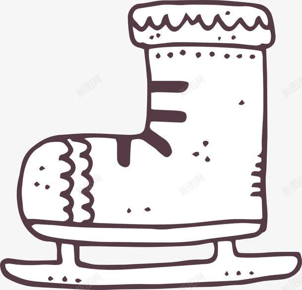 手绘卡通滑冰鞋png免抠素材_新图网 https://ixintu.com 手绘滑冰鞋 滑冰 滑冰鞋