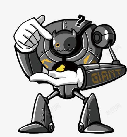 h5机器人png免抠素材_新图网 https://ixintu.com h5素材机器人 卡通 小黄鸭 科技