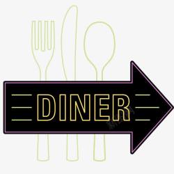 艺术餐饮文化字体矢量图素材