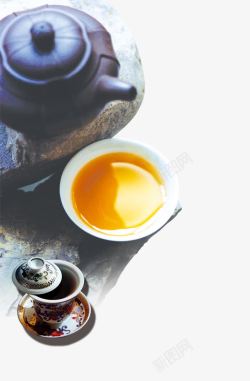 彩色茶具茶具高清图片