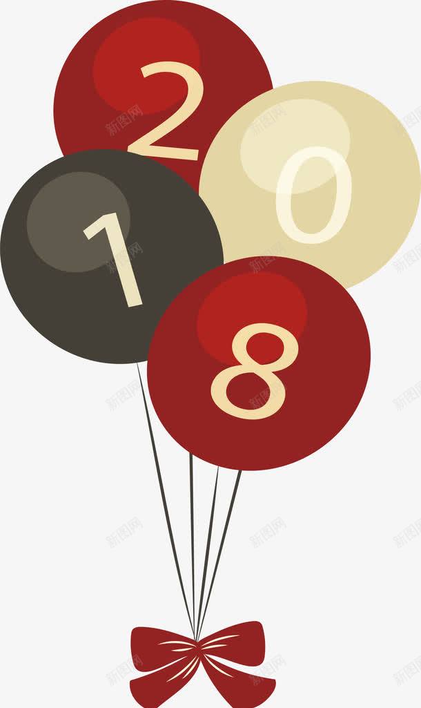 2018新年气球束png免抠素材_新图网 https://ixintu.com 2018 2018气球束 新年气球 气球 气球束 矢量png