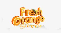 orange字体FreshOrange艺术字高清图片