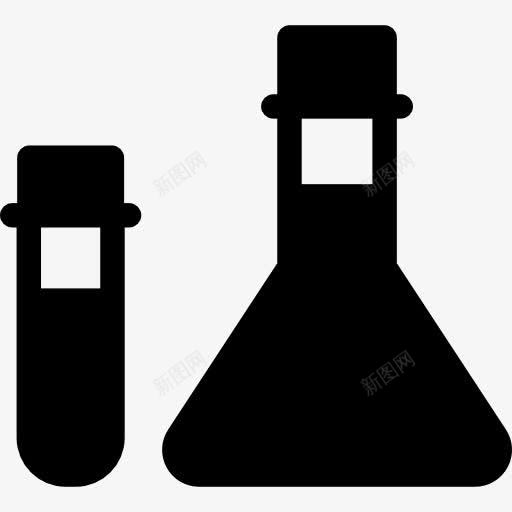 试管和烧瓶图标png_新图网 https://ixintu.com 化学 化学教育 化工 实验室 烧瓶 试管