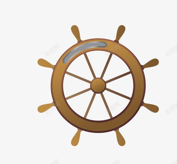 轮船舵png免抠素材_新图网 https://ixintu.com 卡通轮船舵 矢量轮船舵 船舵 轮船舵
