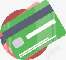 绿色信用卡png免抠素材_新图网 https://ixintu.com 信用卡 素材 绿色