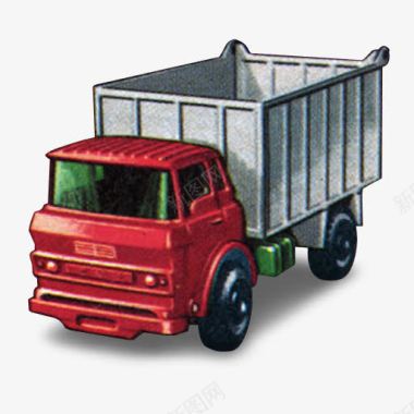 自卸车卡车年代的火柴盒汽车图标图标
