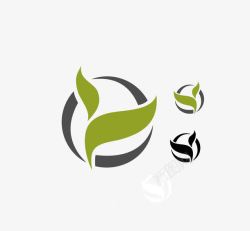 嫩芽logo绿色小嫩芽logo图标高清图片